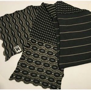 Missoni Zig Zag Metallic Scarf Black Brown